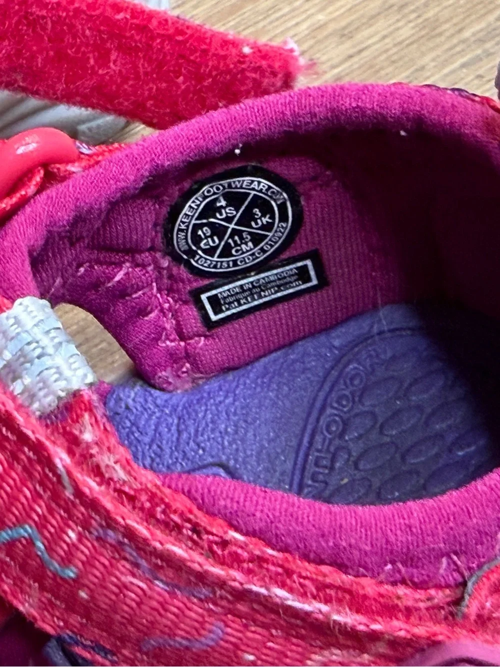 Keen Kids Pink Closed-Toe Sport Sandals Size 4